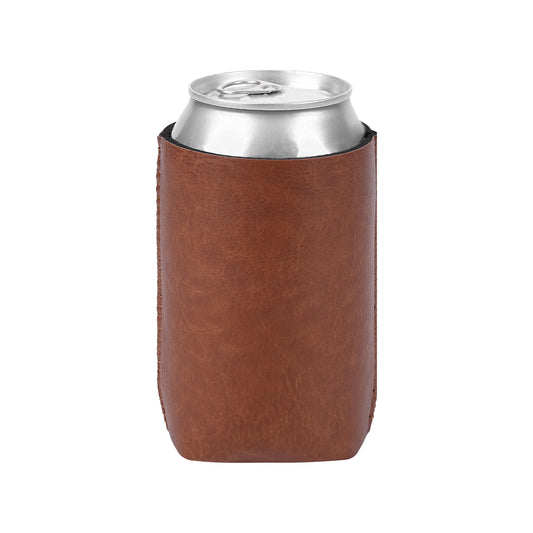 12oz PU Leather Can Cooler