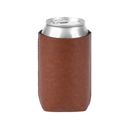12oz PU Leather Can Cooler